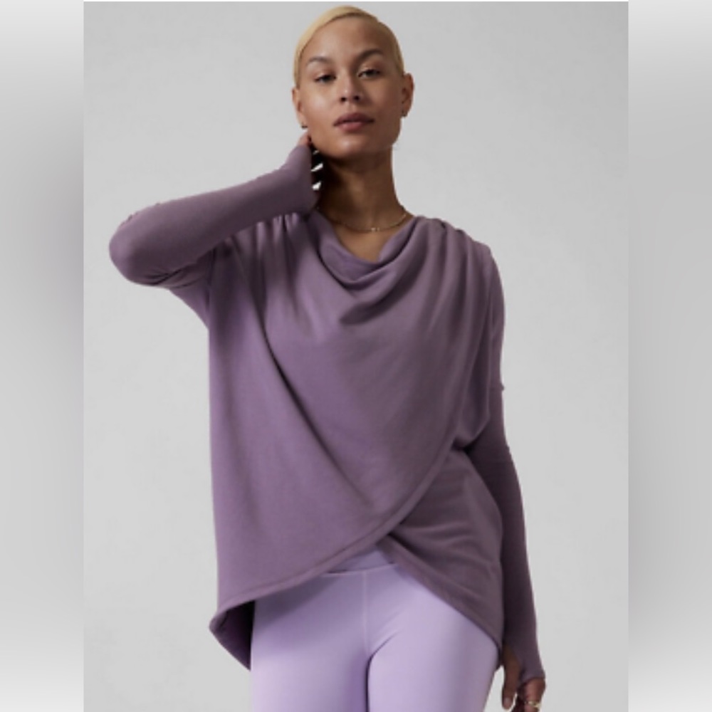Athleta Purana Wrap Sweatshirt